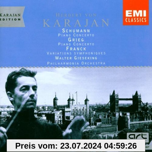 Karajan-Edition - The London Years (Schumann / Franck / Grieg: Klavierkonzerte) von W. Gieseking