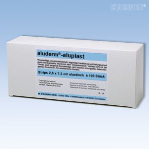 aluderm®-aluplast elastisch Strips 2,5 x 7,2 cm 100 Stück von W. Söhngen GmbH