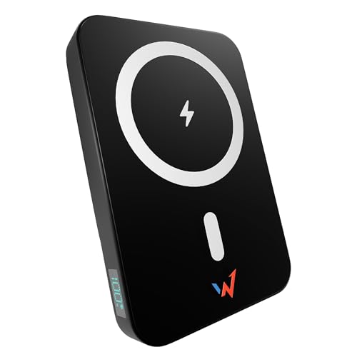 Magnetische Powerbank, 10.000 mAh, ultrakompakt – kabelloses Laden 15 W & kabelgebunden 20 W, USB-C inklusive, kompatibel mit iPhone 15/14/13/12 & Android, leichtes und magnetisches Design Magnetische Powerbank, 10.000 mAh, ultrakompakt – kabelloses Laden 15 W & kabelgebunden 20 W, USB-C inklusive, kompatibel mit iPhone 15/14/13/12 & Android, leichtes und magnetisches Design von W
