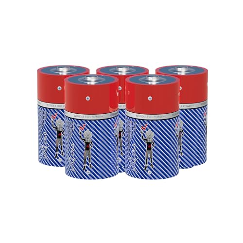 W Onder Full Energy Alkaline-Batterien D/LR20, Lange Lebensdauer, 5 Stück, ideal für Alltagsgeräte. W Onder Full Energy Alkaline-Batterien D/LR20, Lange Lebensdauer, 5 Stück, ideal für Alltagsgeräte. von W