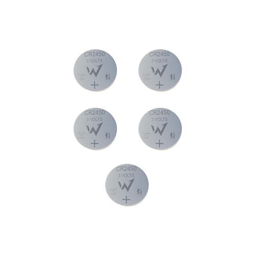 W Onder Full Energy – Knopfzellen CR2450 Lithium 3 V langlebig – Packung mit 5 Batterien – sichere Verpackung – ideal für kleine elektronische Geräte. W Onder Full Energy – Knopfzellen CR2450 Lithium 3 V langlebig – Packung mit 5 Batterien – sichere Verpackung – ideal für kleine elektronische Geräte. von W