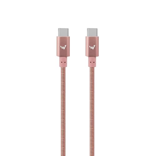 W Wonder Full Power – Metallkabel USB-C auf USB-C – 1 m – Rosa W Wonder Full Power – Metallkabel USB-C auf USB-C – 1 m – Rosa von W