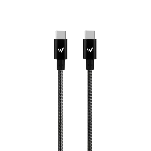 W Wonder Full Power – Metallkabel USB-C auf USB-C – 1 m – Schwarz W Wonder Full Power – Metallkabel USB-C auf USB-C – 1 m – Schwarz von W