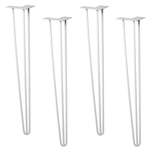 4 WAGNER® design yourself HAIRPIN ST 8276 Tischbeine grau von WAGNER® design yourself