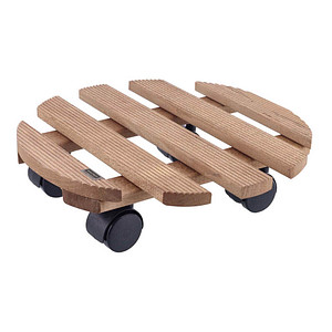 WAGNER® design yourself Pflanzenroller COUNTRY GH 0183 Holz dunkelbraun rund 30,0 x 8,2 cm von WAGNER® design yourself