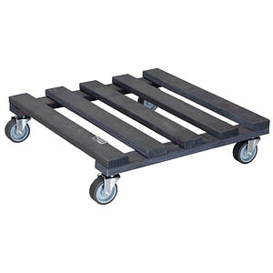 WAGNER® design yourself Pflanzenroller GH 0412 Holz anthrazit quadratisch 38,0 x 9,5 cm von WAGNER® design yourself