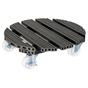 WAGNER® design yourself Pflanzenroller WPC GH 0545 Kunststoff anthrazit rund 38,5 x 11,0 cm von WAGNER® design yourself