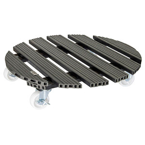 WAGNER® design yourself Pflanzenroller WPC GH 0565 Kunststoff anthrazit rund 50,0 x 11,0 cm von WAGNER® design yourself