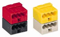 WAGO 243-212 4-Leiter-Buchsenklemme,PUSH WIRE ,Ø 0,8 mm,lichtgrau/gelb (Inhalt 50 Stück) von WAGO GmbH & Co. KG