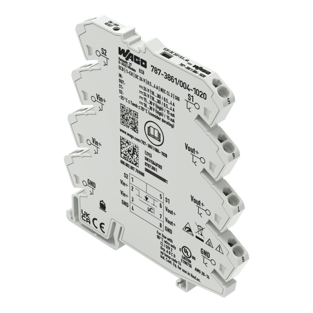 WAGO GmbH & Co. KG Elektron. Schutzschalter 787-3861/004-1020 WAGO GmbH & Co. KG Elektron. Schutzschalter 787-3861/004-1020 von WAGO GmbH & Co. KG