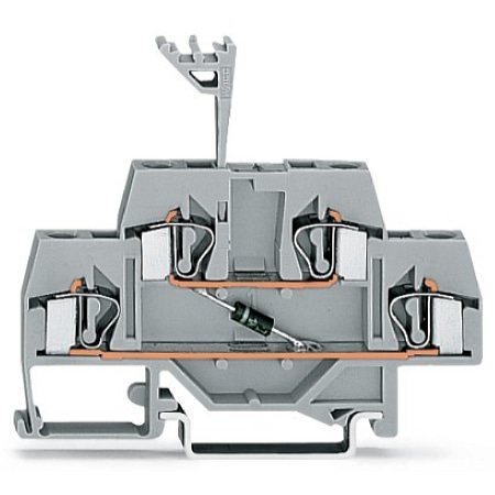 281-633/281-410  (50 Stück) - Bauelementklemme Diode 1N4007,grau 281-633/281-410 von WAGO