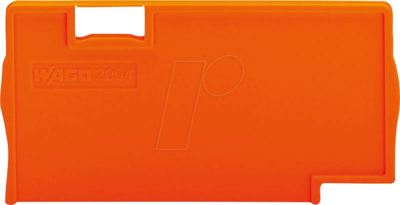 WAGO 2004-1394 - Trennplatte, 2 mm dick, überstehend, orange von WAGO