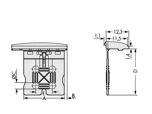 WAGO 2092-1600 Griffplatte 100St. von WAGO