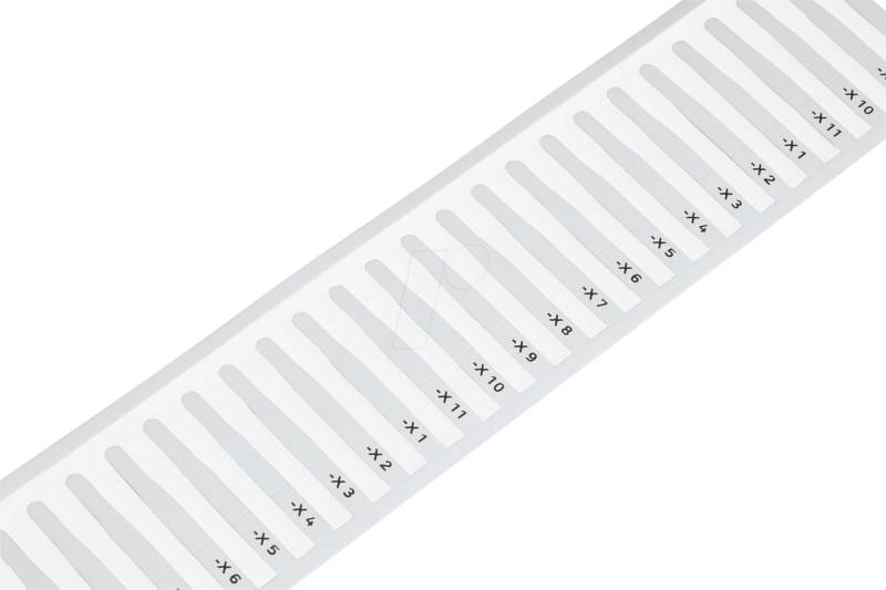 WAGO 211-811 - Einsteckschild, für Smart Printer, für Tüllen, 12 mm, weiß von WAGO