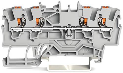 WAGO 2201-1401 Durchgangsklemme 4.20mm Push-In-Klemme Grau 100St. von WAGO