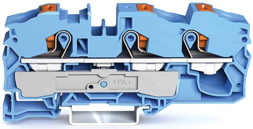 WAGO 2216-1304 Durchgangsklemme 12mm Push-In-Klemme Blau 20St. von WAGO