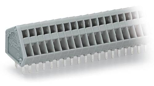 WAGO 233-105 Federkraftklemmblock 0.50mm² Polzahl (num) 5 Grau 340St. von WAGO