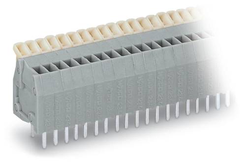 WAGO 234-212 Federkraftklemmblock 0.50mm² Polzahl (num) 12 Grau 140St. von WAGO