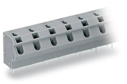 WAGO 254-659 Federkraftklemmblock 1.50mm² Polzahl (num) 9 Grau 40St. von WAGO