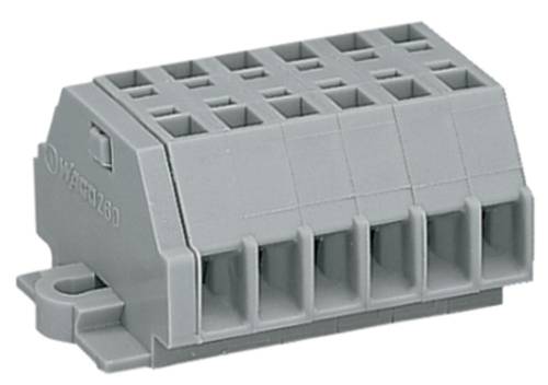 WAGO 260-106 Klemmenleiste 5mm Zugfeder Belegung: L Grau 50St. WAGO 260-106 Klemmenleiste 5mm Zugfeder Belegung: L Grau 50St. von WAGO