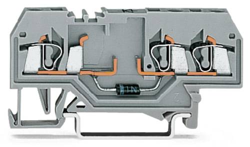 WAGO 280-673/281-410 Diodenklemme 5mm Zugfeder Belegung: L Grau 100St. von WAGO