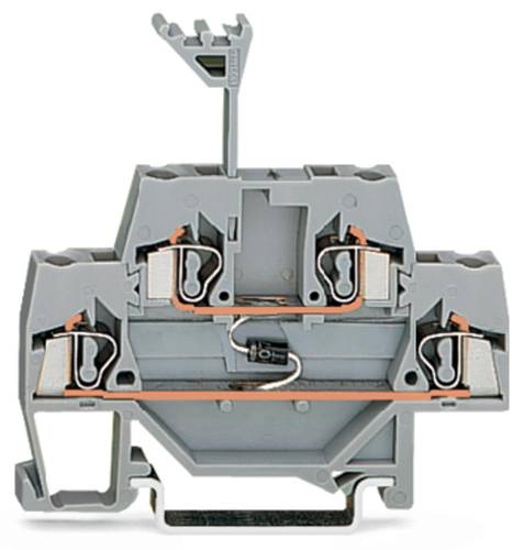 WAGO 280-940/281-410 Doppelstock-Diodenklemme 5mm Zugfeder Belegung: L Grau 50St. von WAGO