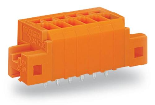 WAGO 739-338/001-000 Federkraftklemmblock 1.50mm² Polzahl (num) 8 Orange 100St. von WAGO