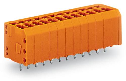 WAGO 739-338 Federkraftklemmblock 1.50mm² Polzahl (num) 8 Orange 140St. von WAGO