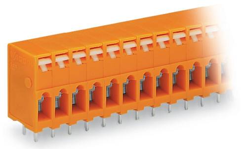 WAGO 741-207 Federkraftklemmblock 2.50mm² Polzahl (num) 7 Orange 120St. von WAGO