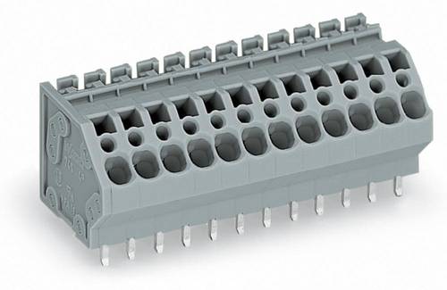 WAGO 745-104 Federkraftklemmblock 4.00mm² Polzahl (num) 4 Grau 120St. von WAGO