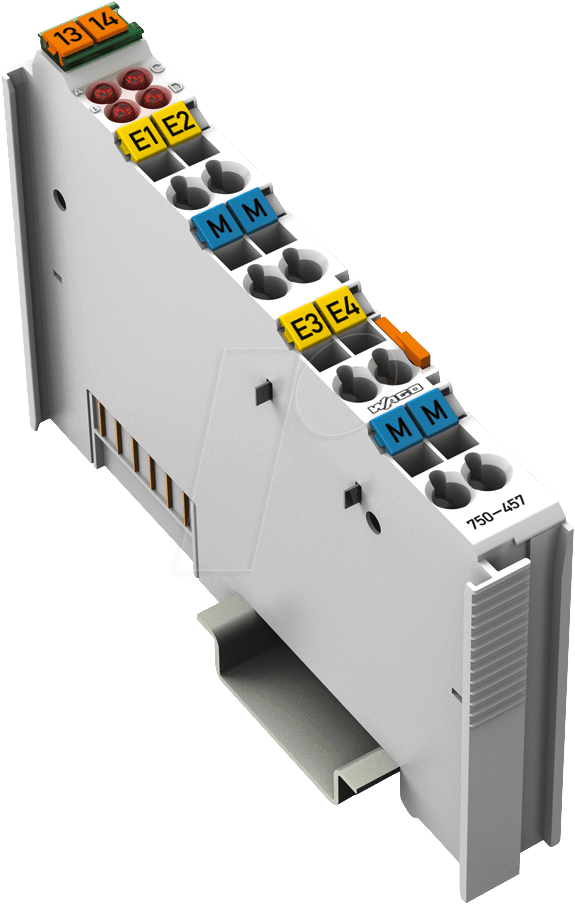 WAGO 750-457 - 4-Kanal Analog Eingangsklemme ± 10 V Single von WAGO