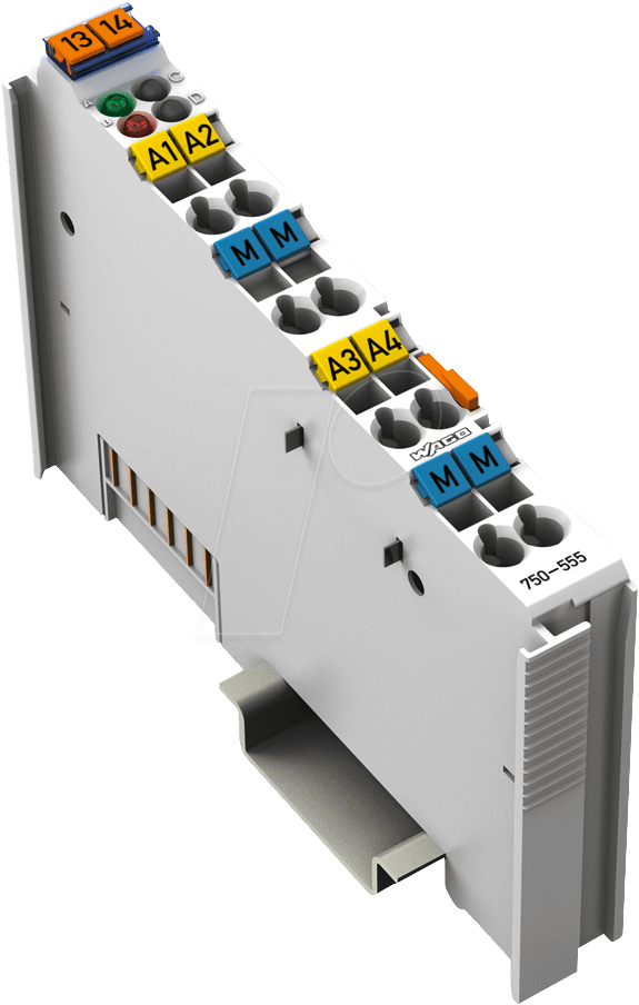 WAGO 750-555 - 4-Kanal-Analog Ausgangsklemme 4-20 mA I/O von WAGO