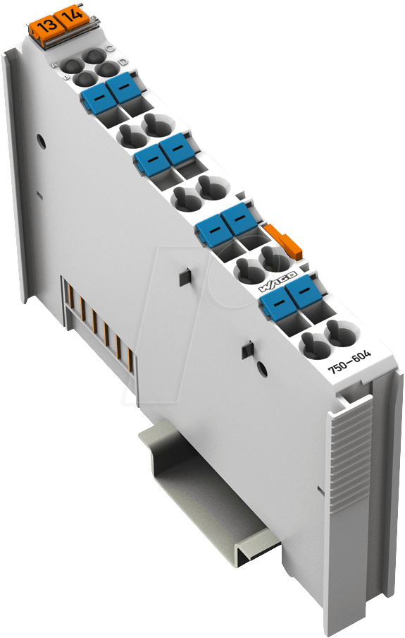 WAGO 750-604 - Potentialvervielfältigungsklemme DC 0 V I/O von WAGO