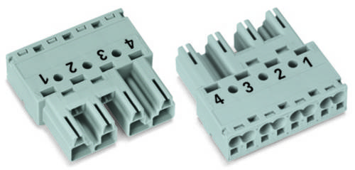 WAGO 770-214 Netz-Steckverbinder WINSTA MIDI Stecker, gerade Gesamtpolzahl: 4 25A Schwarz 50St. WAGO 770-214 Netz-Steckverbinder WINSTA MIDI Stecker, gerade Gesamtpolzahl: 4 25A Schwarz 50St. von WAGO