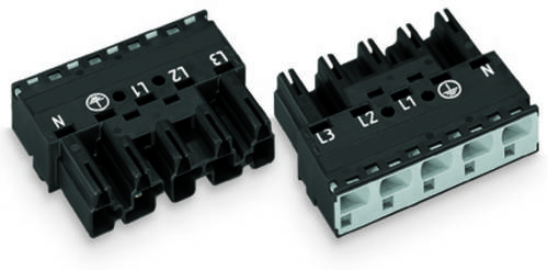 WAGO 770-415 Netz-Steckverbinder WINSTA MIDI Stecker, gerade Gesamtpolzahl: 5 25A Schwarz 50St. WAGO 770-415 Netz-Steckverbinder WINSTA MIDI Stecker, gerade Gesamtpolzahl: 5 25A Schwarz 50St. von WAGO