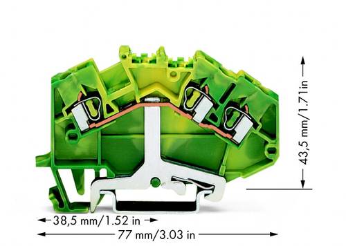 WAGO 780-637 Schutzleiterklemme 5mm Zugfeder Belegung: PE Grün, Gelb 50St. WAGO 780-637 Schutzleiterklemme 5mm Zugfeder Belegung: PE Grün, Gelb 50St. von WAGO