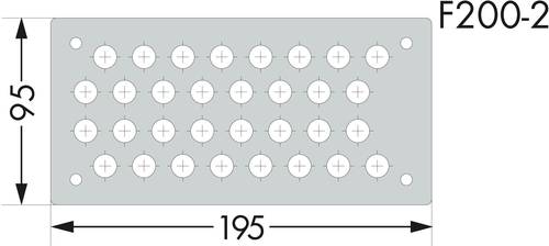 WAGO 850-818/002-003 Flanschplatte (B x H) 195mm x 95mm 1St. von WAGO