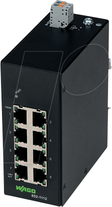 WAGO 852-1112 - Industrial-ECO-Switch, 8-Port, 1000BASE-T von WAGO