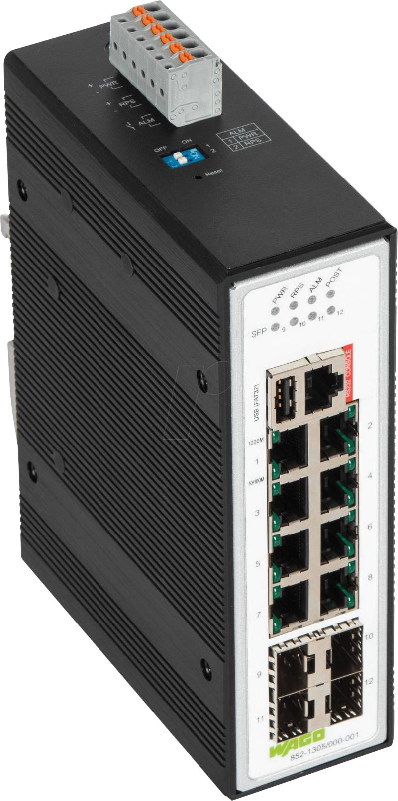 WAGO 852-1305 - Switch, 12-Port, Gigabit Ethernet, SFP von WAGO