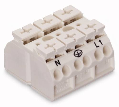 WAGO 862-2693 Geräteanschlussklemme Federklemme Weiß 250St. von WAGO