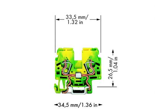 WAGO 870-917 Schutzleiterklemme 5mm Zugfeder Belegung: PE Grün, Gelb 100St. WAGO 870-917 Schutzleiterklemme 5mm Zugfeder Belegung: PE Grün, Gelb 100St. von WAGO
