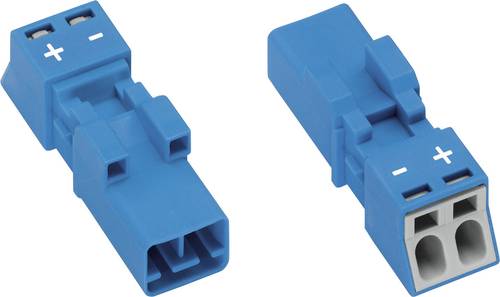 WAGO 890-1112 Netz-Steckverbinder WINSTA MINI Stecker, gerade Gesamtpolzahl: 2 16A Blau 1St. von WAGO