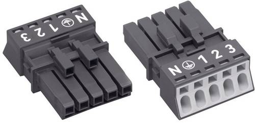 WAGO 890-205 Netz-Steckverbinder WINSTA MINI Buchse, gerade Gesamtpolzahl: 4 + PE 16A Schwarz 1St. WAGO 890-205 Netz-Steckverbinder WINSTA MINI Buchse, gerade Gesamtpolzahl: 4 + PE 16A Schwarz 1St. von WAGO