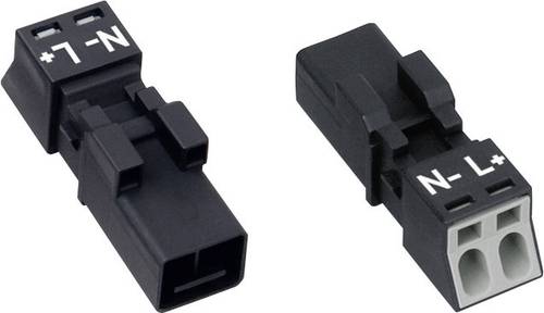 WAGO 890-212 Netz-Steckverbinder WINSTA MINI Stecker, gerade Gesamtpolzahl: 2 16A Schwarz von WAGO