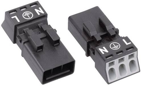 WAGO 890-213 Netz-Steckverbinder WINSTA MINI Stecker, gerade Gesamtpolzahl: 2 + PE 16A Schwarz 1St. WAGO 890-213 Netz-Steckverbinder WINSTA MINI Stecker, gerade Gesamtpolzahl: 2 + PE 16A Schwarz 1St. von WAGO