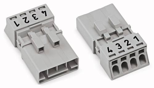 WAGO 890-274 Netz-Steckverbinder WINSTA MINI Stecker, gerade Gesamtpolzahl: 4 16A Hellgrün 50St. von WAGO