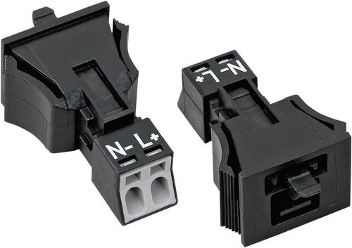 WAGO 890-712 Netz-Steckverbinder WINSTA MINI Stecker, gerade Gesamtpolzahl: 2 16A Schwarz 1St. WAGO 890-712 Netz-Steckverbinder WINSTA MINI Stecker, gerade Gesamtpolzahl: 2 16A Schwarz 1St. von WAGO