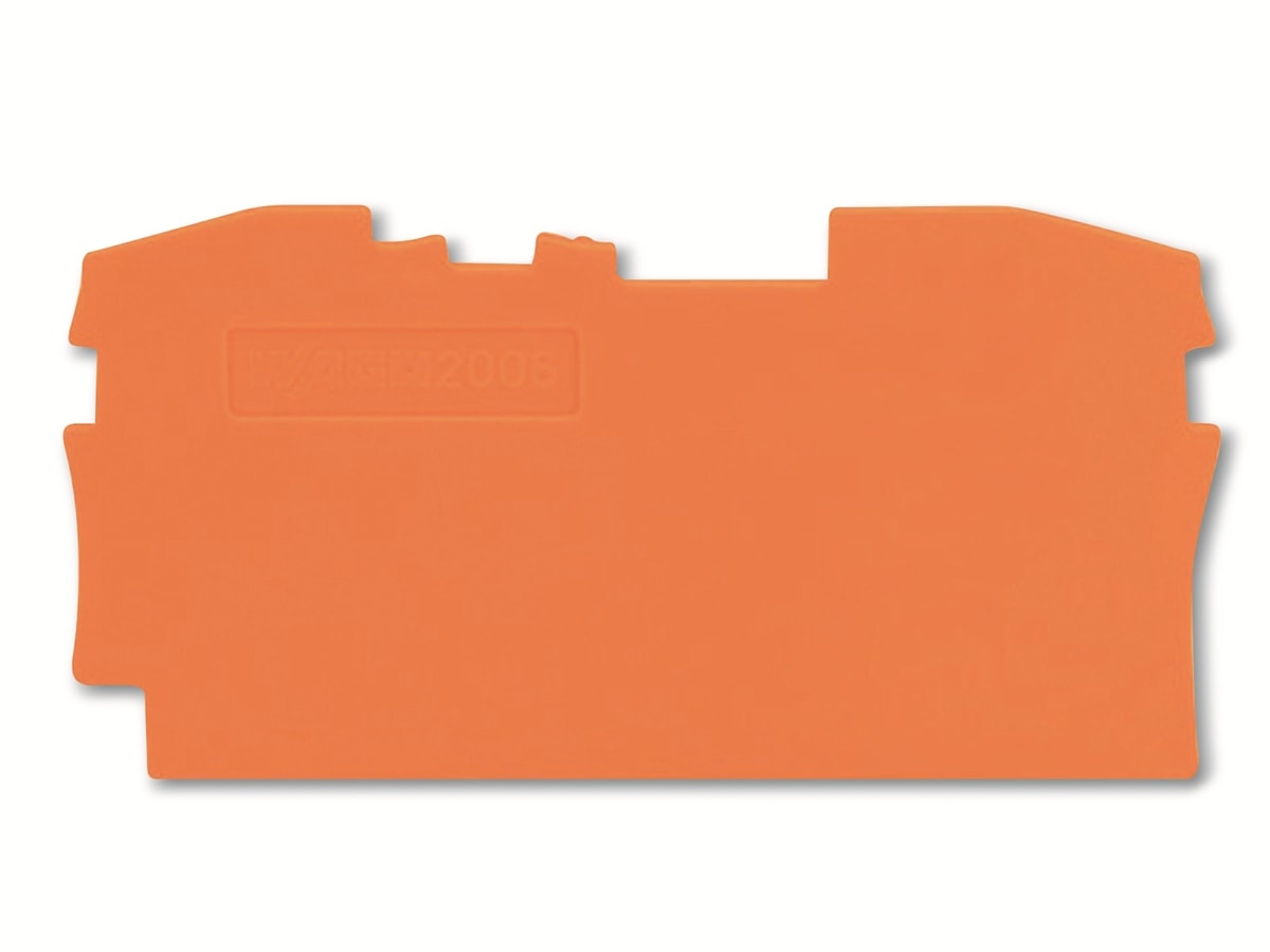 WAGO Abschluss- und Zwischenplatte, 2006-1292, orange von WAGO