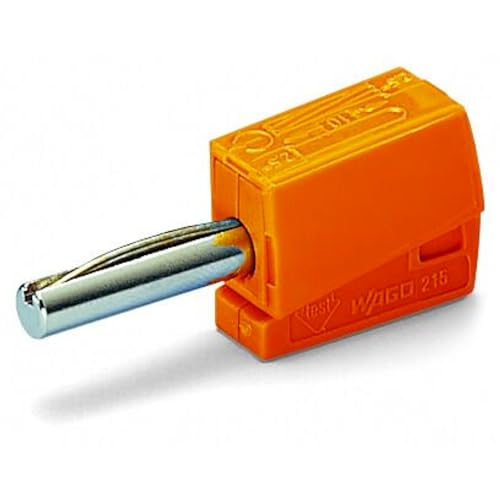 WAGO Bananenstecker 215-211 | für Buchsendurchmesser: 4 mm, Querschnittsbereich: 0,08 - 2,5 mm², 50 Stück, Prüfzubehör für einen Bemessungsstrom bis 20 A und einer Prüfspannung von 42 V WAGO Bananenstecker 215-211 | für Buchsendurchmesser: 4 mm, Querschnittsbereich: 0,08 - 2,5 mm², 50 Stück, Prüfzubehör für einen Bemessungsstrom bis 20 A und einer Prüfspannung von 42 V von WAGO