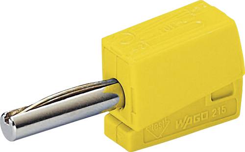 WAGO Bananenstecker Stecker, gerade Stift-Ø: 4mm Gelb von WAGO